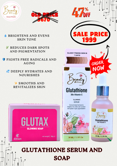 Beauty Bliss Glutathione Serum + Glutax Soap Deal