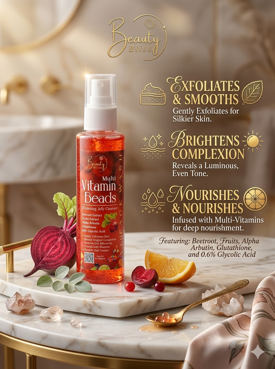 Face wash Multi Vitamins Beads Jelly Cleanser