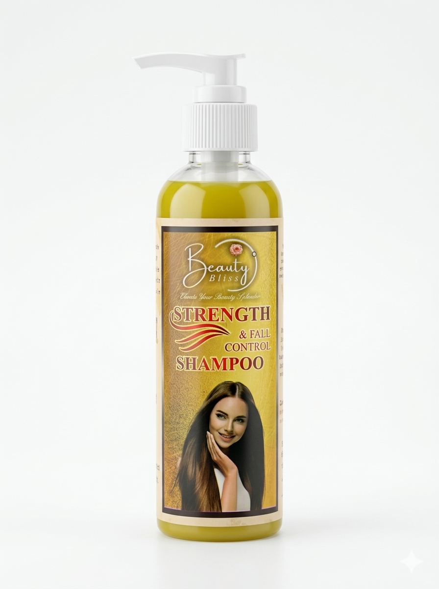 Strength & Fall Control Shampoo: B5 + Biotin, 95% Less Hair Fall