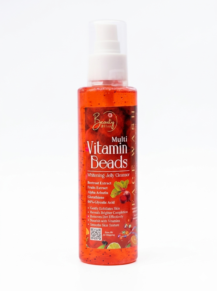 Face wash Multi Vitamins Beads Jelly Cleanser