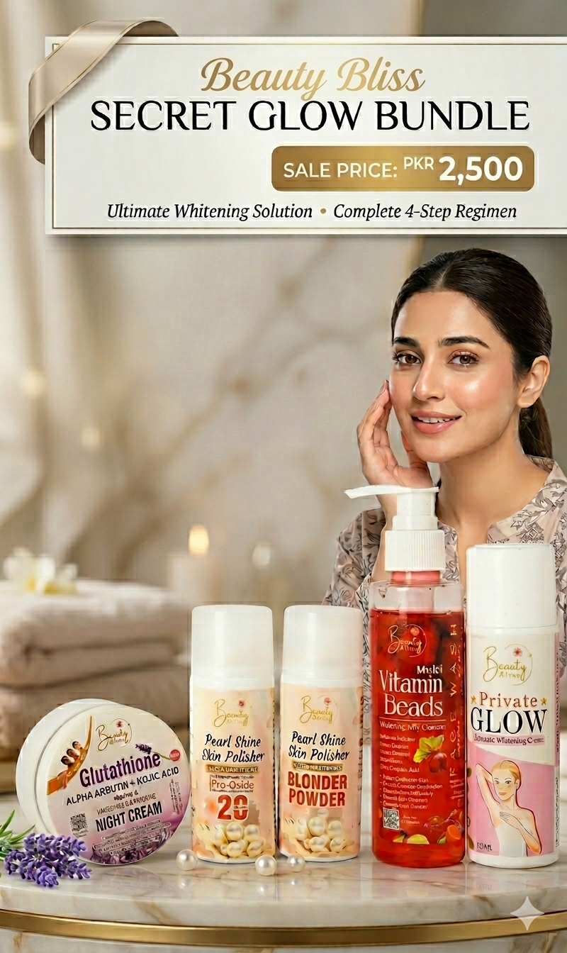 ( Secret Glow Deal ) Night Cream + Vitamins Beads Face Wash + Skin Polisher + Private Glow