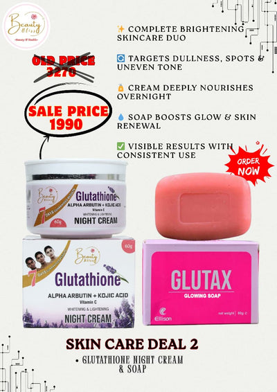 Glutathione Night Cream & Free Glutax Soap
